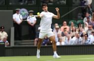 Carlos Alcaraz at the 2024 Wimbledon Championships
